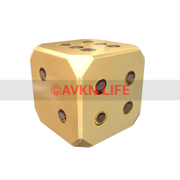 Airball Lucky Dice Statue