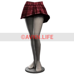 Ayuri's Tartan Skirt - Burgundy