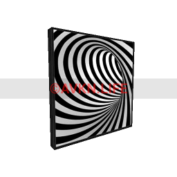 Tunnel Vision Op Art Painting