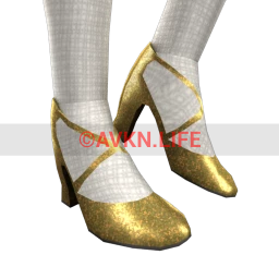 Avettes Heels (Golden Glitter)