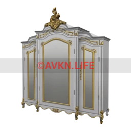 Baroque Mazarin Wardrobe  - Light