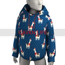 Foal Christmas Llama Hoody