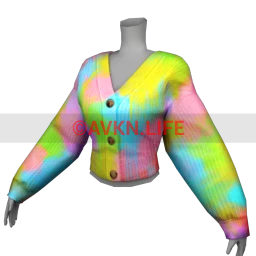 Pastel Tie-dye Cardigan