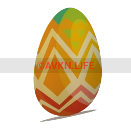 Sunny Pattern Egg Sticker