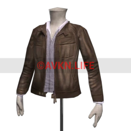 Front Row Slim Fit Leather Jacket - Brown