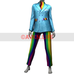 La Haute Couture Rainbow Sky Suit