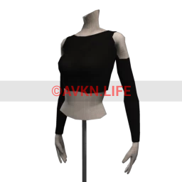 Foal Cut Out Crop Top - Black