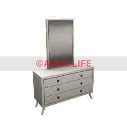 Tracy Wood Dresser In White 