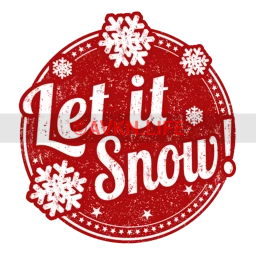 Let It Snow Wall Sticker