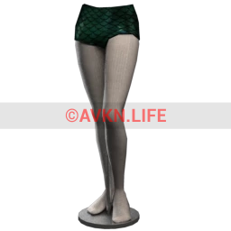 Cosmos Mermaid Hot Pants - Emerald